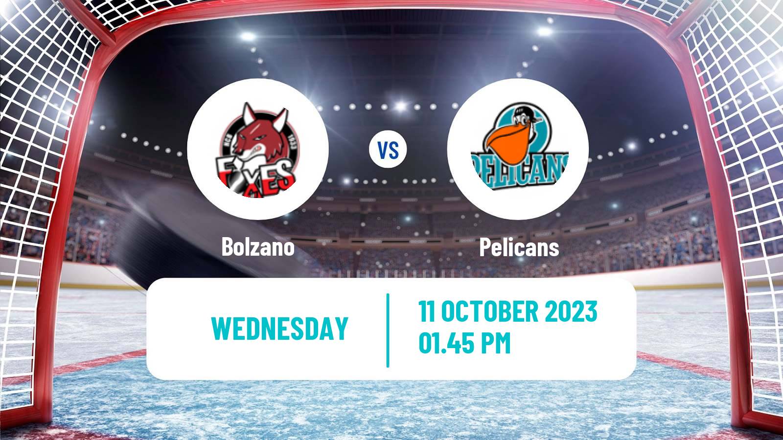 Hockey Champions League Ice Hockey Bolzano - Pelicans
