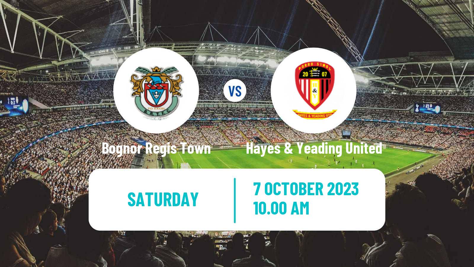 Soccer English FA Trophy Bognor Regis Town - Hayes & Yeading United