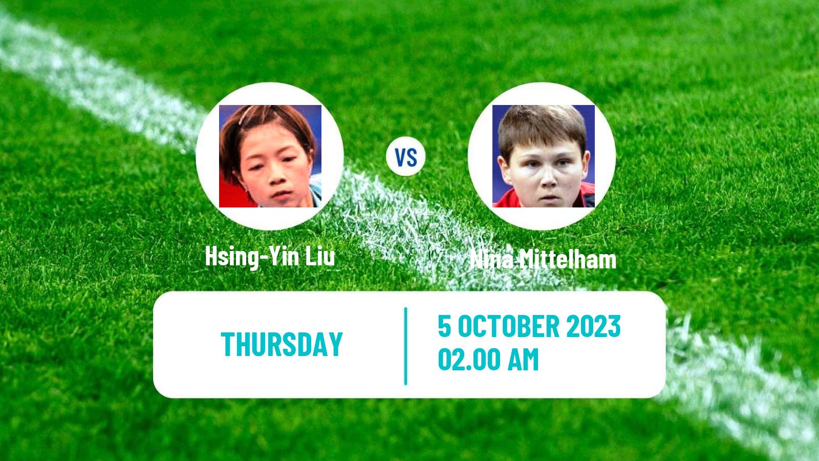 Table tennis Wtt Star Contender Lanzhou Women Hsing-Yin Liu - Nina Mittelham