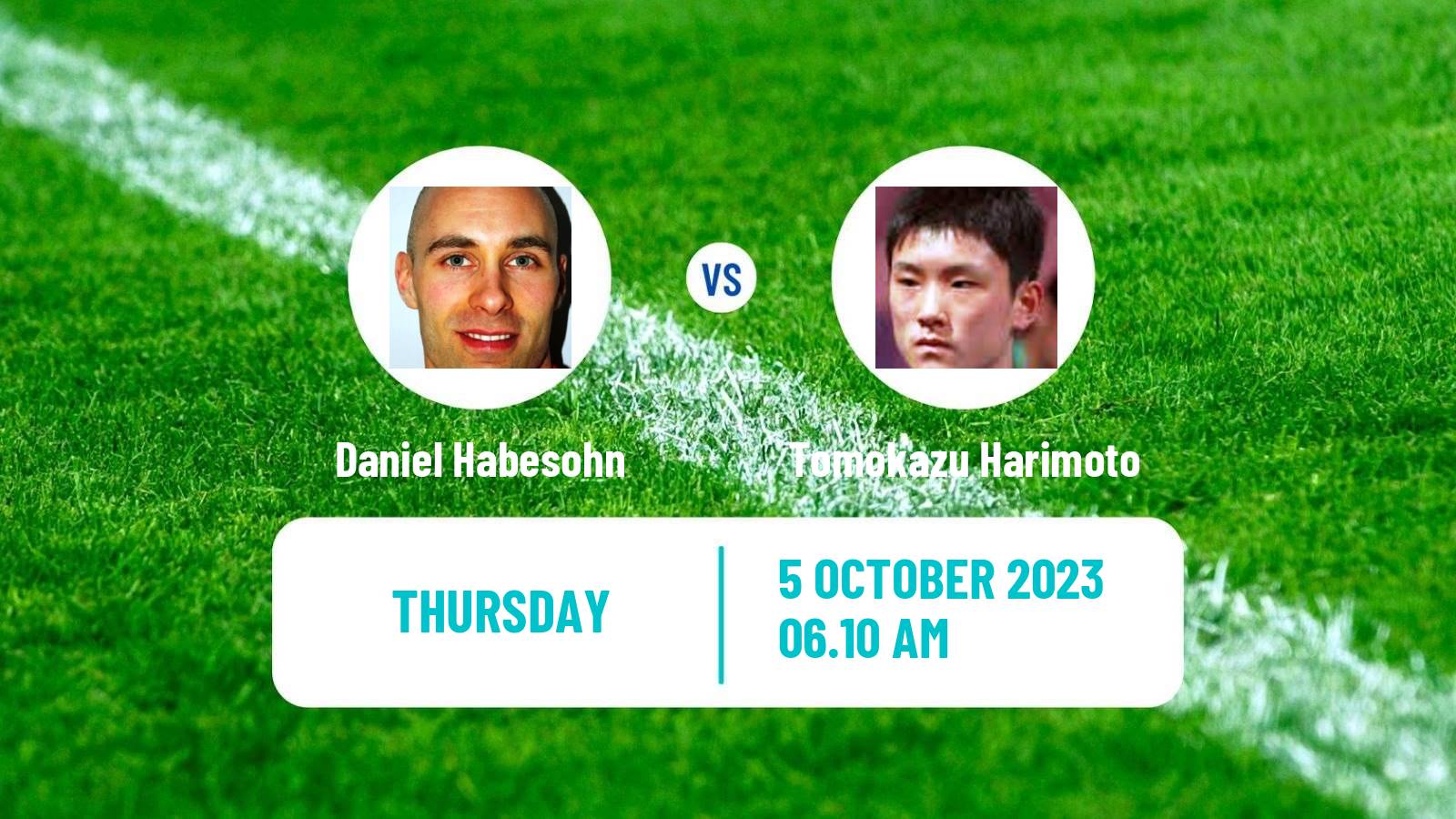 Table tennis Wtt Star Contender Lanzhou Men Daniel Habesohn - Tomokazu Harimoto