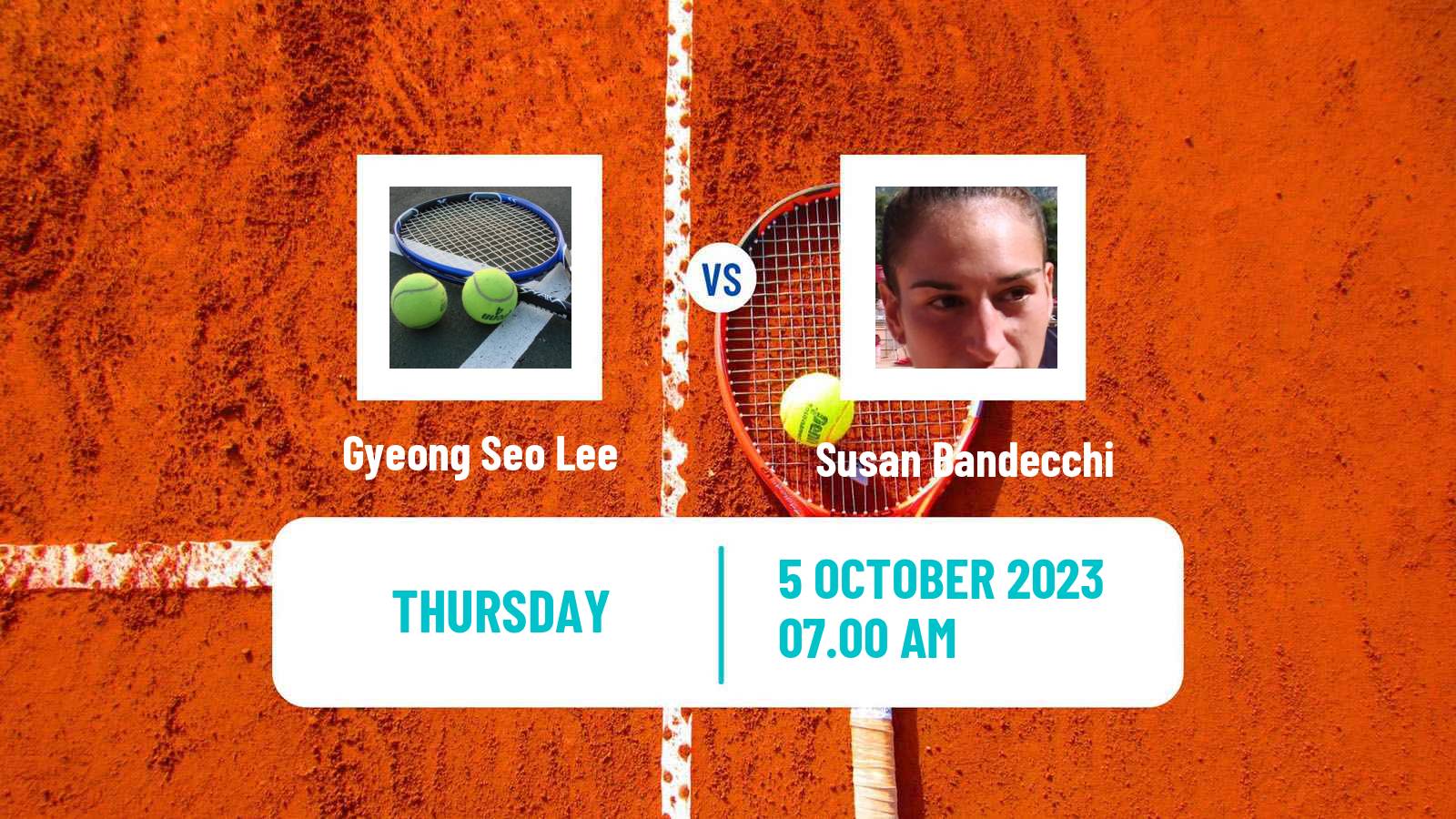 Tennis ITF W25 Baza Women Gyeong Seo Lee - Susan Bandecchi