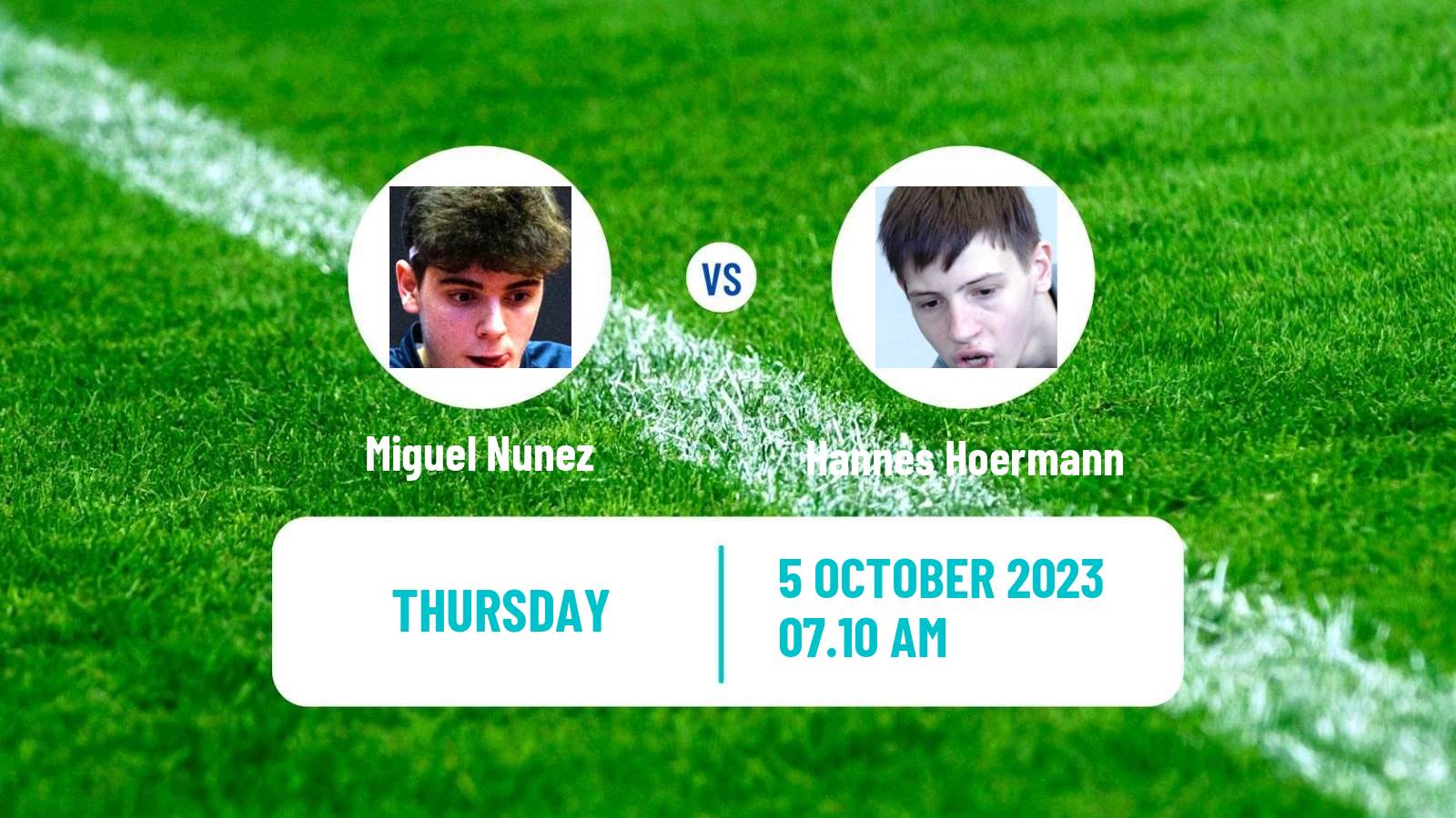 Table tennis Challenger Series Men Miguel Nunez - Hannes Hoermann