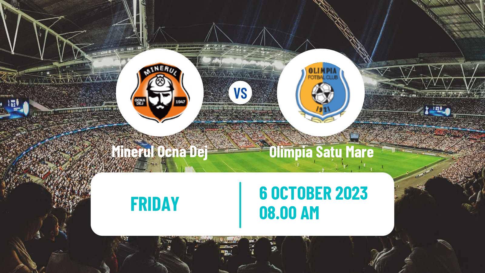 Soccer Romanian Liga 3 - Seria 10 Minerul Ocna Dej - Olimpia Satu Mare