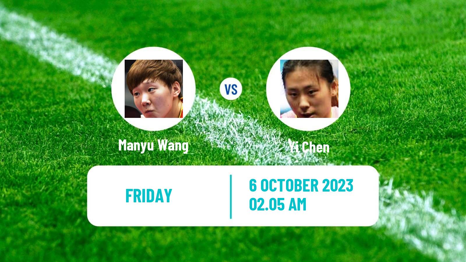 Table tennis Wtt Star Contender Lanzhou Women Manyu Wang - Yi Chen