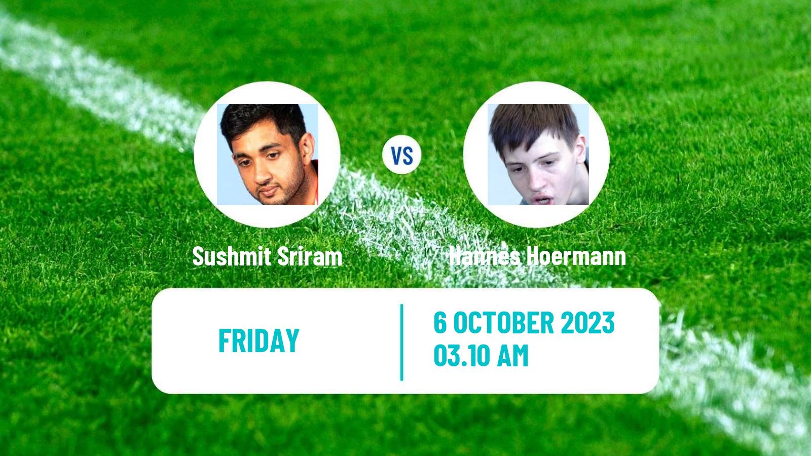 Table tennis Challenger Series Men Sushmit Sriram - Hannes Hoermann