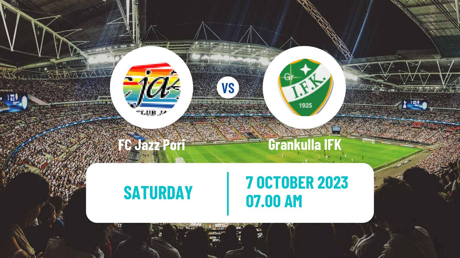 Soccer Finnish Kakkonen Group B Jazz Pori - Grankulla IFK