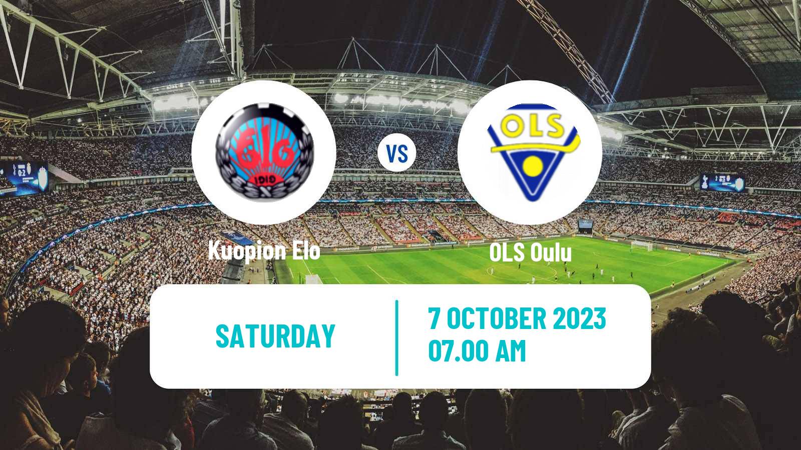 Soccer Finnish Kakkonen Group C Kuopion Elo - OLS