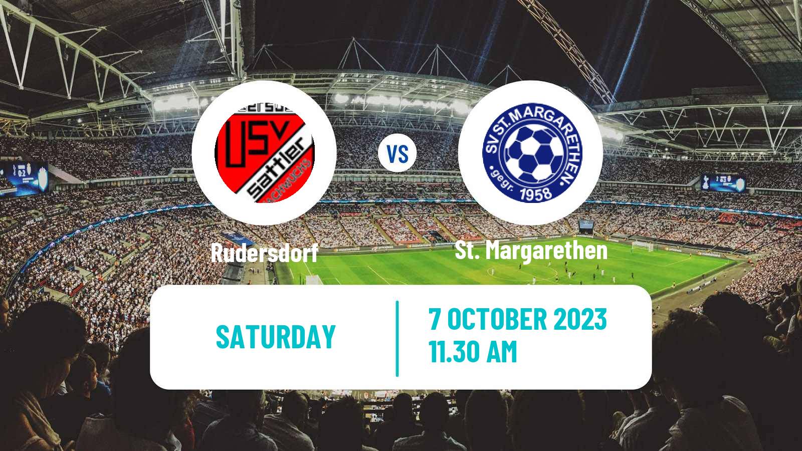 Soccer Austrian Landesliga Burgenland Rudersdorf - St. Margarethen