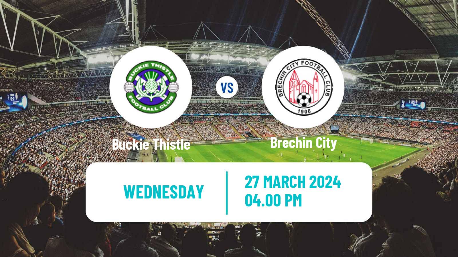 Soccer Scottish Highland League Buckie Thistle - Brechin City