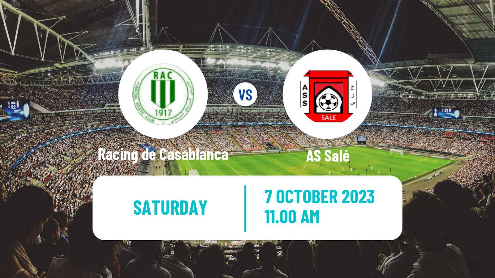 Soccer Moroccan Botola 2 Racing de Casablanca - Salé