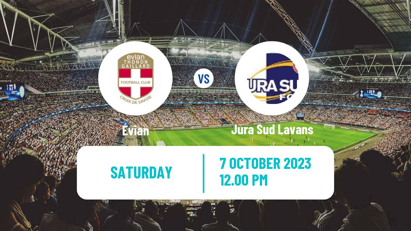 Soccer French National 2 - Group A Évian - Jura Sud Lavans