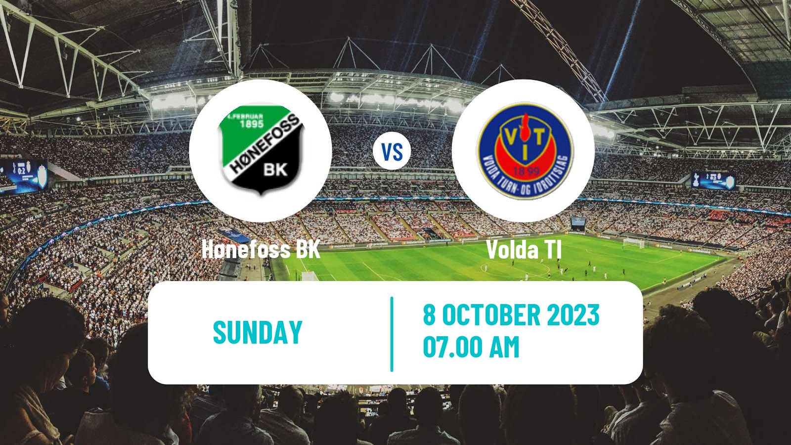 Soccer Norwegian Division 3 - Group 2 Hønefoss - Volda