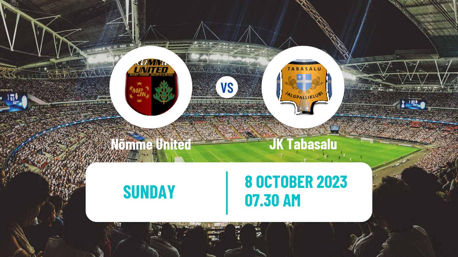 Soccer Estonian Esiliiga Nõmme United - Tabasalu