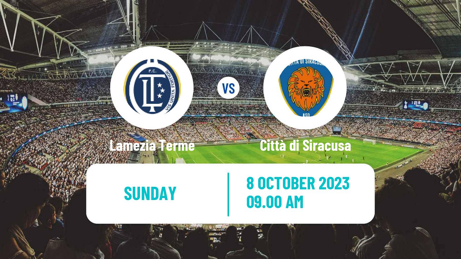 Soccer Italian Serie D - Group I Lamezia Terme - Città di Siracusa