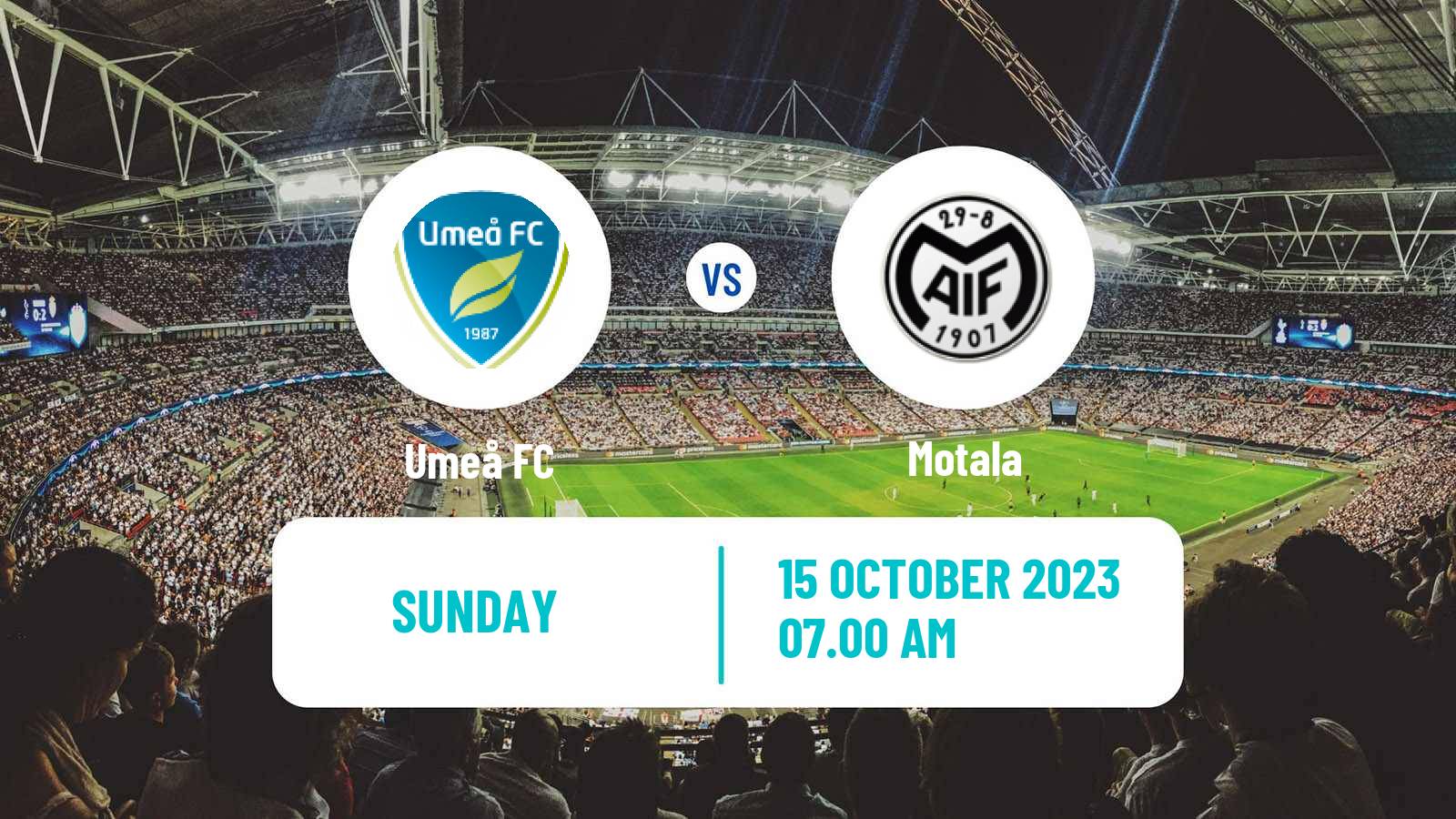Soccer Swedish Division 1 Norra Umeå - Motala