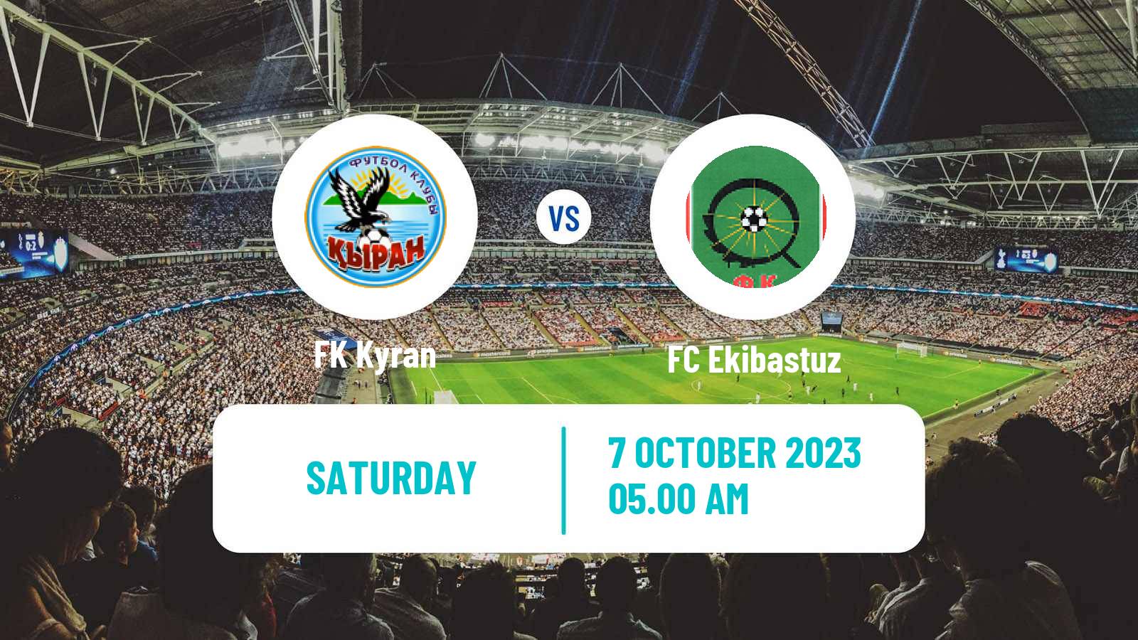 Soccer Kazakh First Division Kyran - Ekibastuz