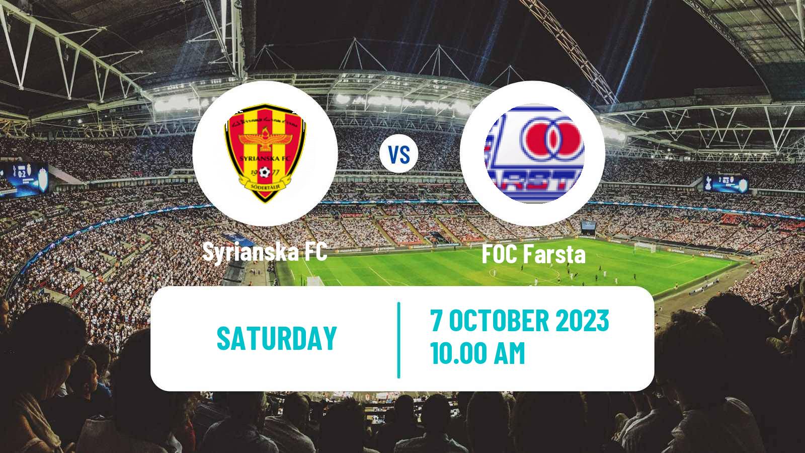 Soccer Swedish Division 2 - Södra Svealand Syrianska - Farsta