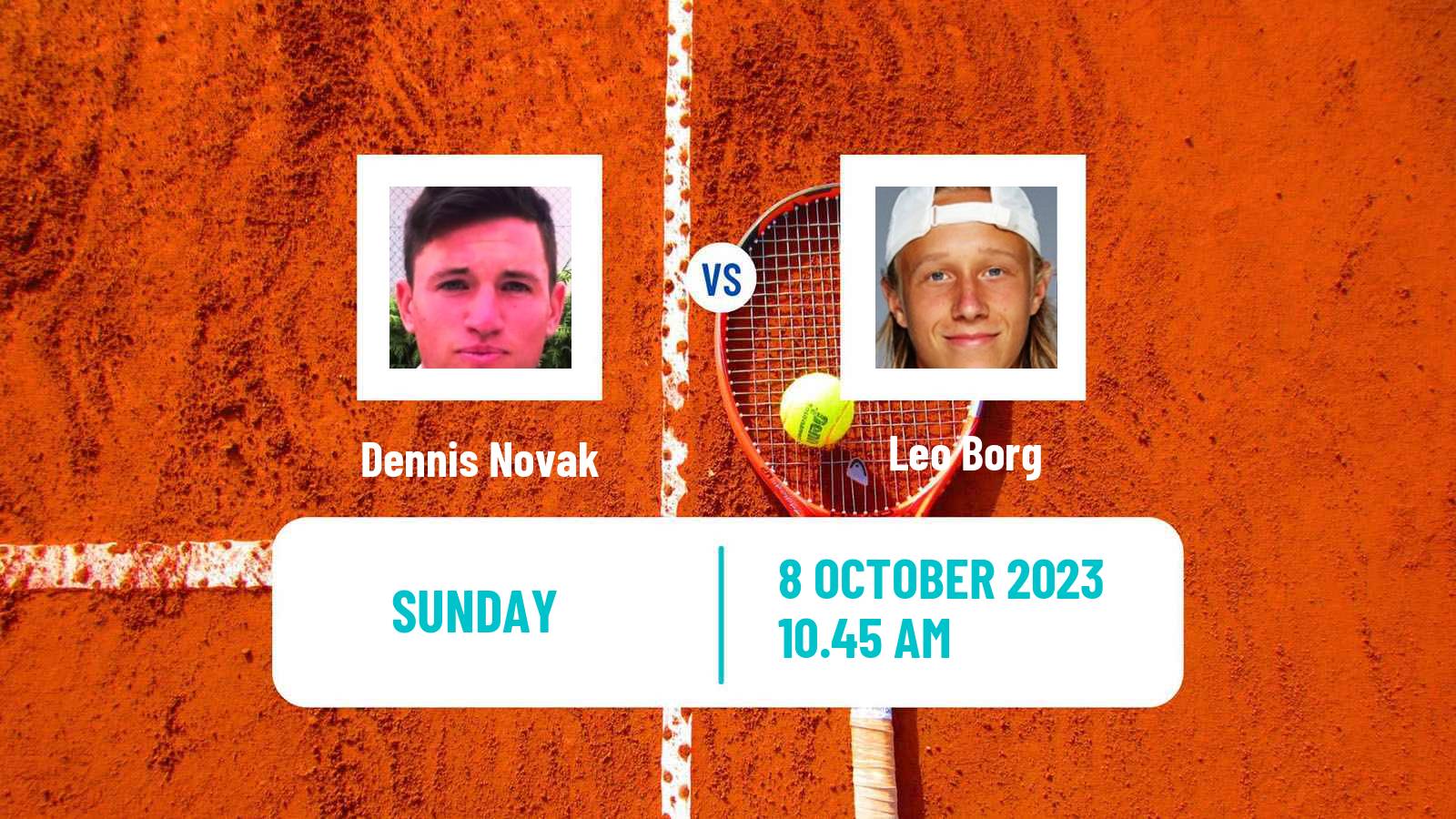 Tennis Bratislava 2 Challenger Men Dennis Novak - Leo Borg
