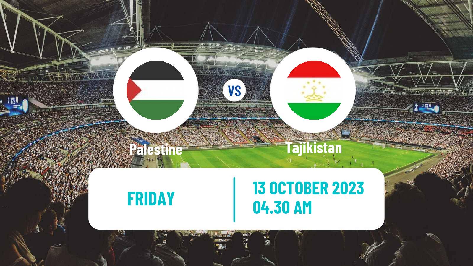Soccer Merdeka Cup Palestine - Tajikistan