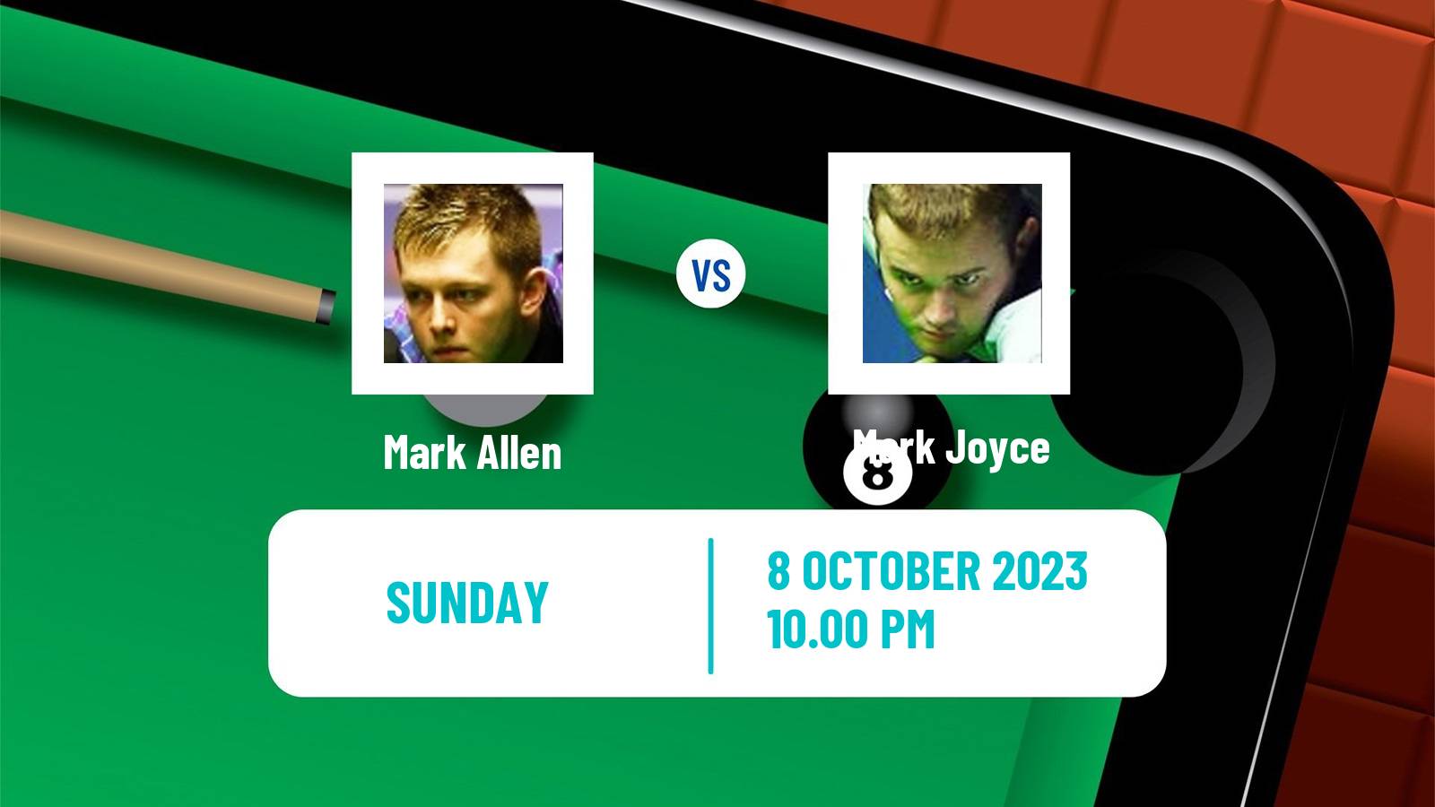 Snooker Wuhan Open Mark Allen - Mark Joyce