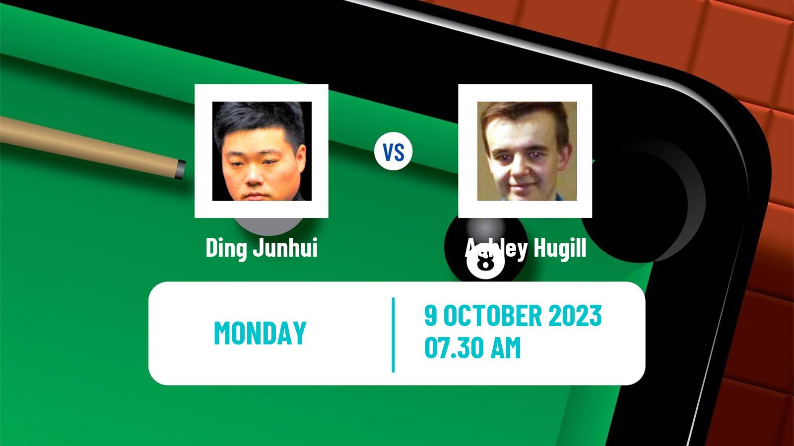 Snooker Wuhan Open Ding Junhui - Ashley Hugill
