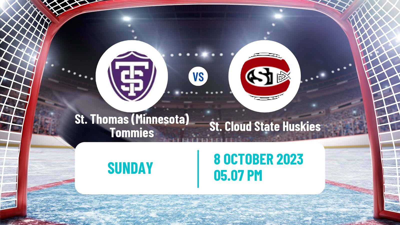Hockey NCAA Hockey St. Thomas Minnesota Tommies - St. Cloud State Huskies