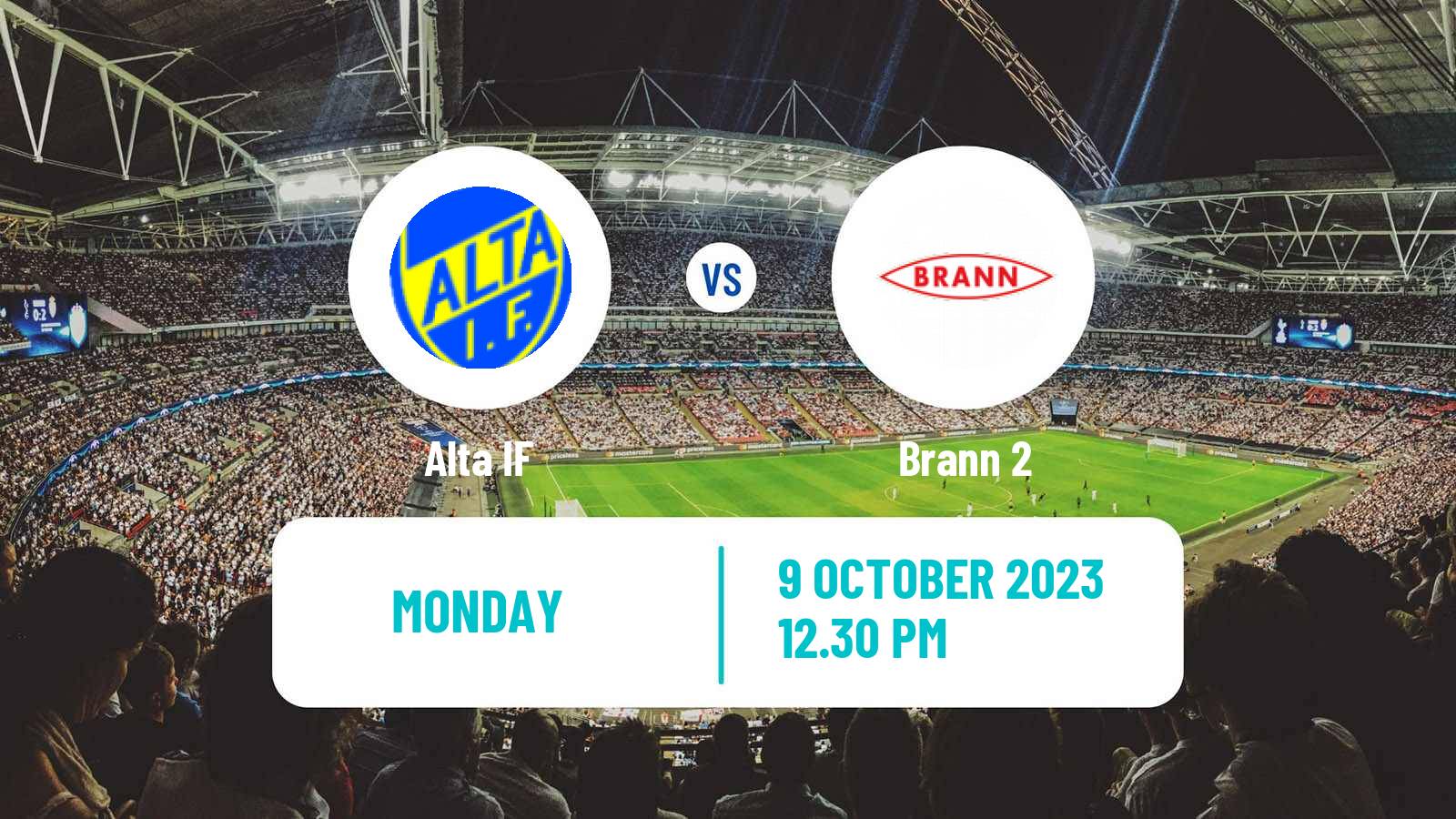 Soccer Norwegian Division 2 - Group 2 Alta - Brann 2