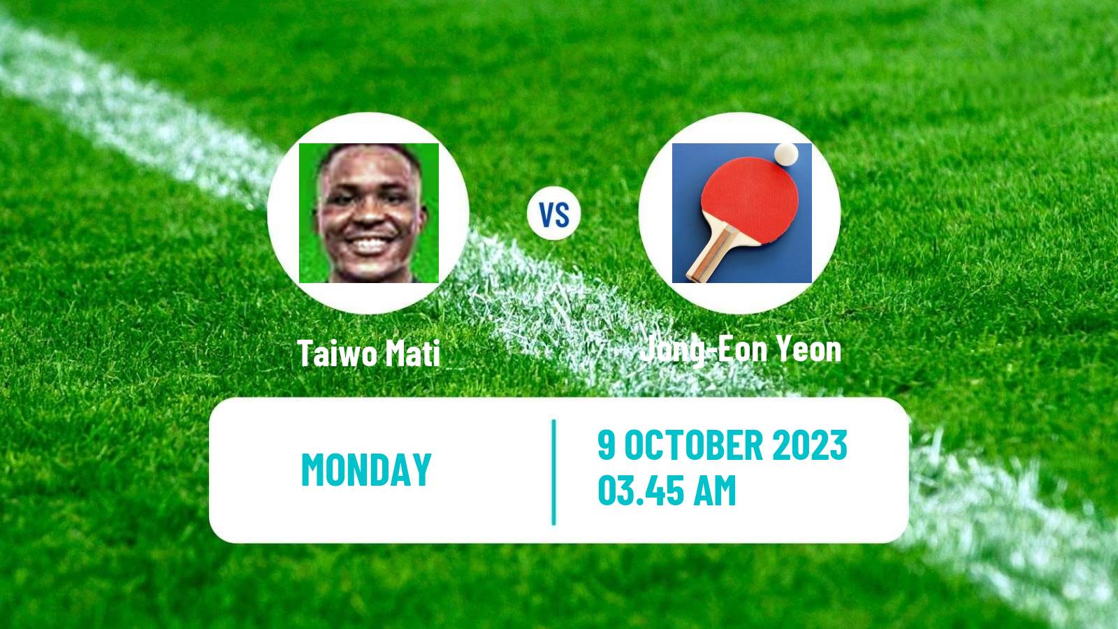 Table tennis Tt Star Series Men Taiwo Mati - Jong-Eon Yeon