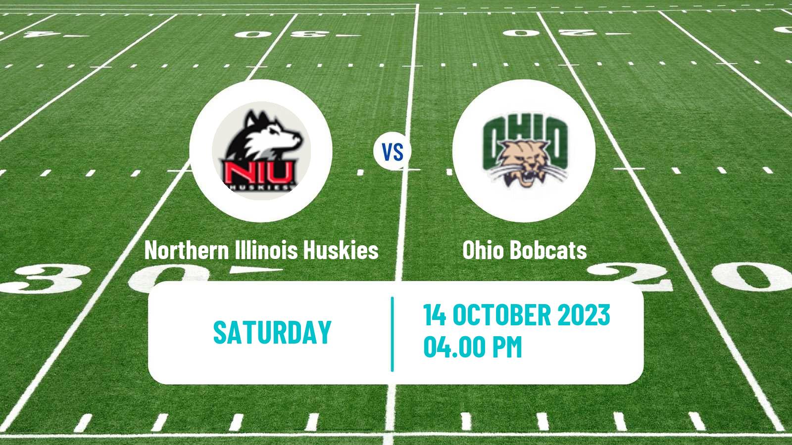 American football NCAA College Football Northern Illinois Huskies - Ohio Bobcats