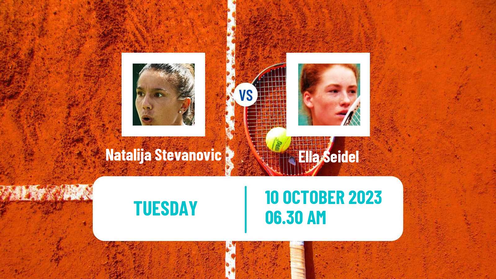 Tennis ITF W40 Quinta Do Lago Women 2023 Natalija Stevanovic - Ella Seidel