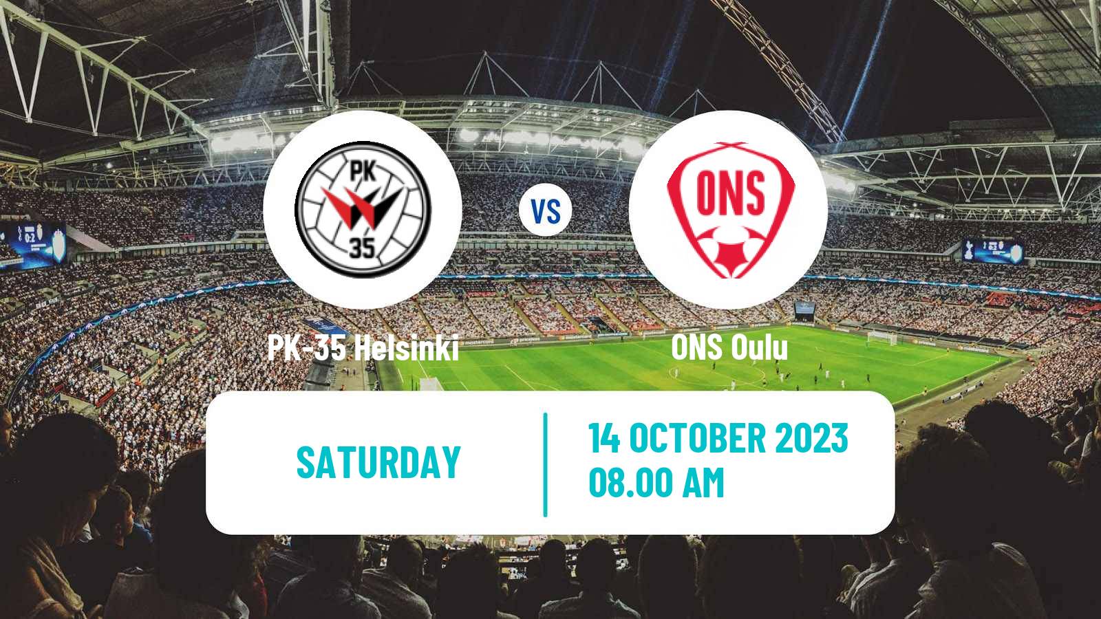 Soccer Finnish Kansallinen Liiga Women PK-35 Helsinki - ONS Oulu