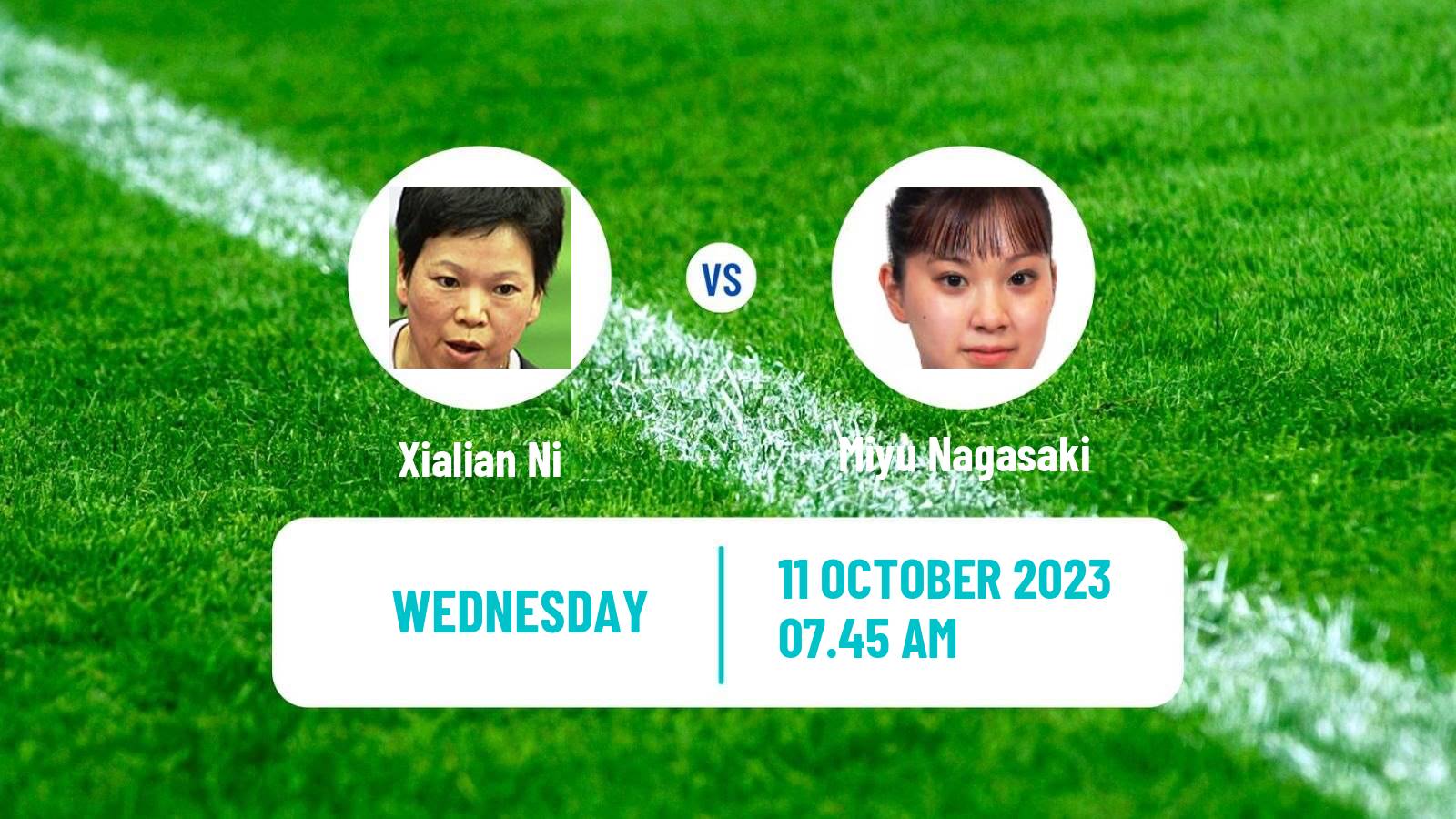 Table tennis Wtt Contender Muscat Women Xialian Ni - Miyu Nagasaki