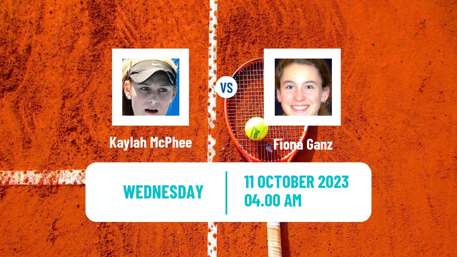 Tennis ITF W25 Santa Margherita Di Pula 9 Women Kaylah McPhee - Fiona Ganz