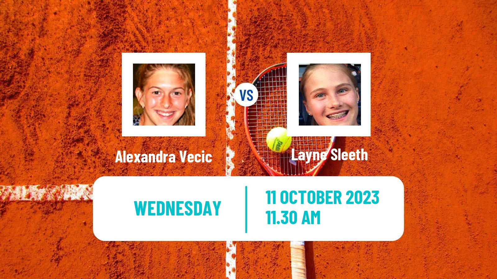 Tennis ITF W25 Florence Sc Women Alexandra Vecic - Layne Sleeth