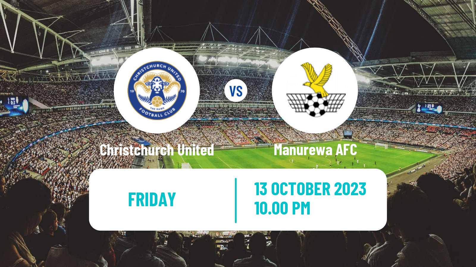 Soccer New Zealand National League Christchurch United - Manurewa
