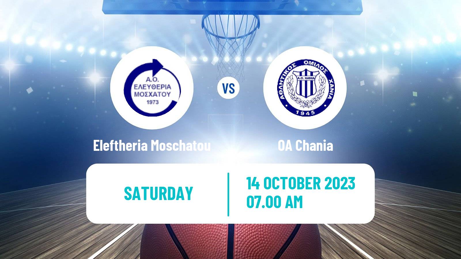 Basketball Greek Basket League A1 Women Eleftheria Moschatou - OA Chania