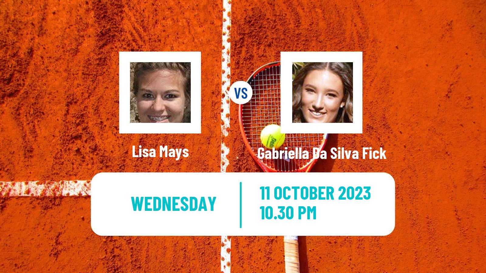 Tennis ITF W25 Cairns 2 Women Lisa Mays - Gabriella Da Silva Fick