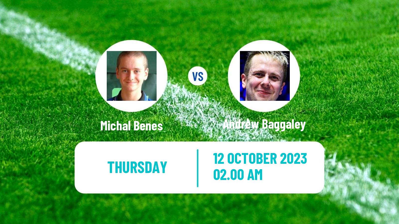 Table tennis Tt Star Series Men Michal Benes - Andrew Baggaley