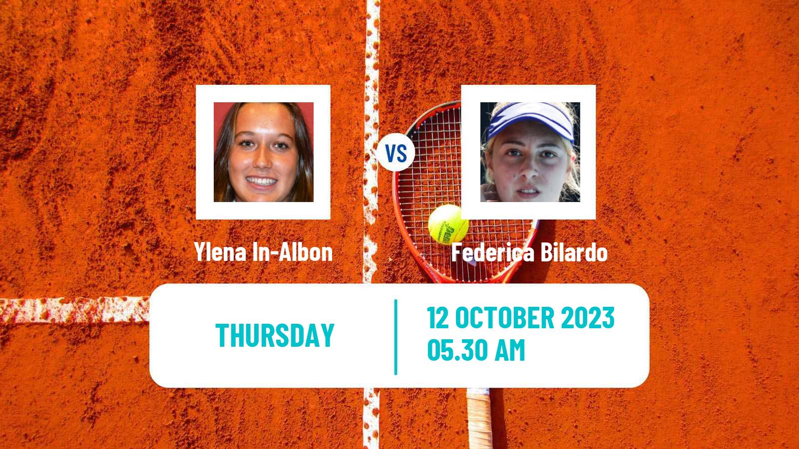 Tennis ITF W25 Santa Margherita Di Pula 9 Women Ylena In-Albon - Federica Bilardo