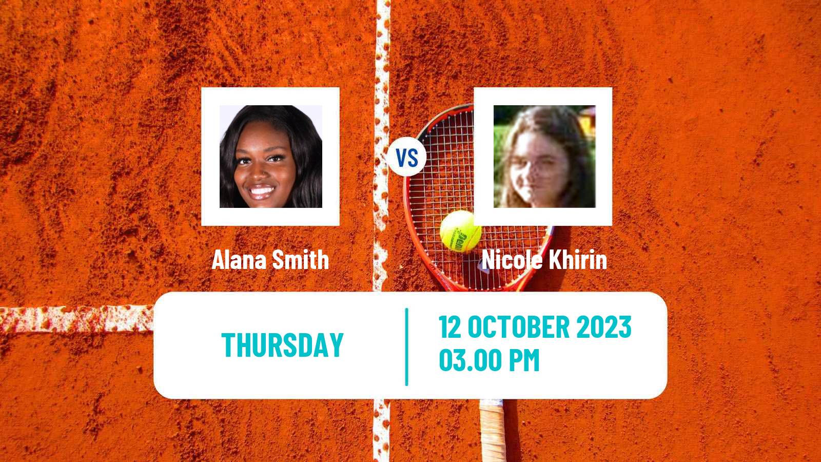 Tennis ITF W25 Florence Sc Women Alana Smith - Nicole Khirin