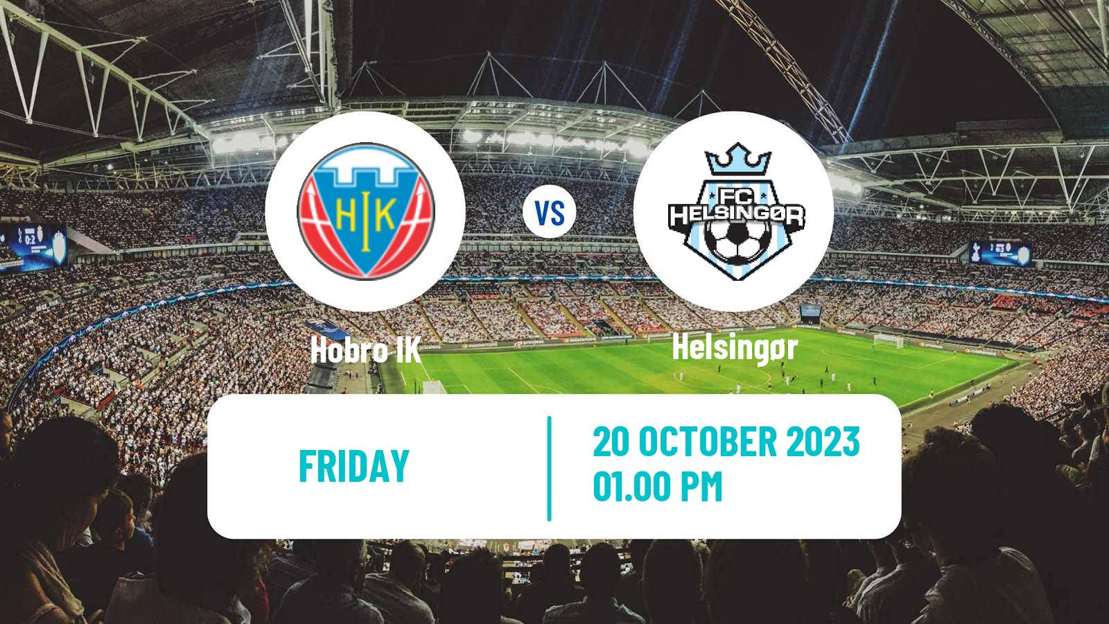 Soccer Danish 1 Division Hobro - Helsingør