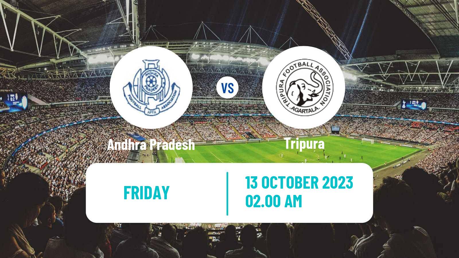 Soccer Indian Santosh Trophy Andhra Pradesh - Tripura