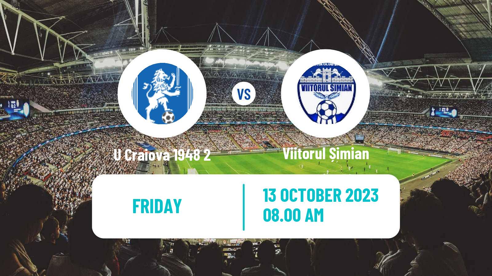 Soccer Romanian Liga 3 - Seria 7 U Craiova 1948 2 - Viitorul Șimian