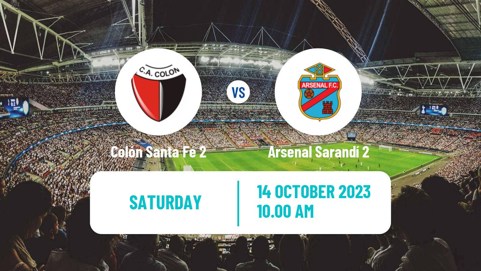 Soccer Argentinian Reserve League Colón Santa Fe 2 - Arsenal Sarandí 2
