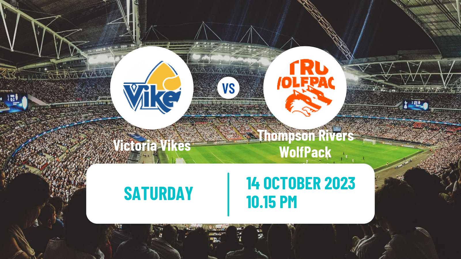 Football Canadian U Sports Soccer Victoria Vikes - Thompson Rivers WolfPack