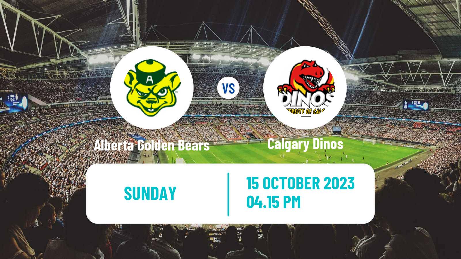 Football Canadian U Sports Soccer Alberta Golden Bears - Calgary Dinos