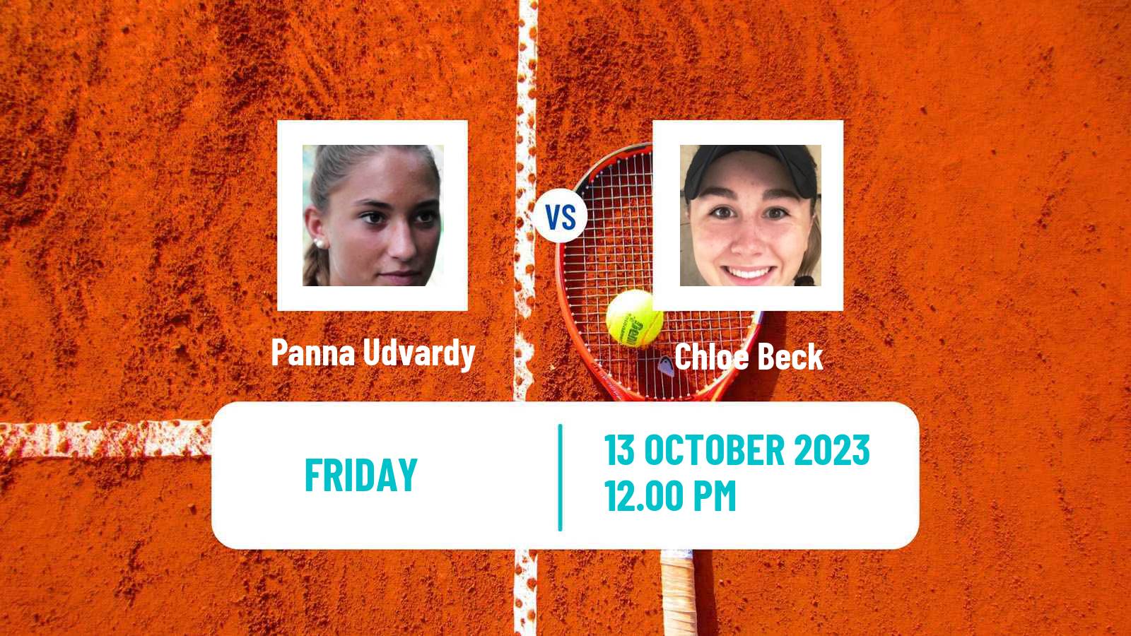 Tennis ITF W25 Florence Sc Women Panna Udvardy - Chloe Beck