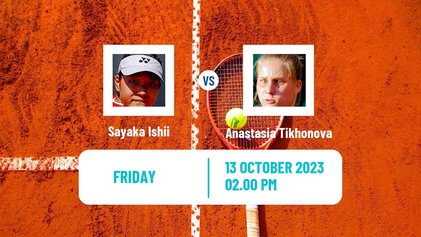 Tennis ITF W60 Rancho Santa Fe Ca Women Sayaka Ishii - Anastasia Tikhonova