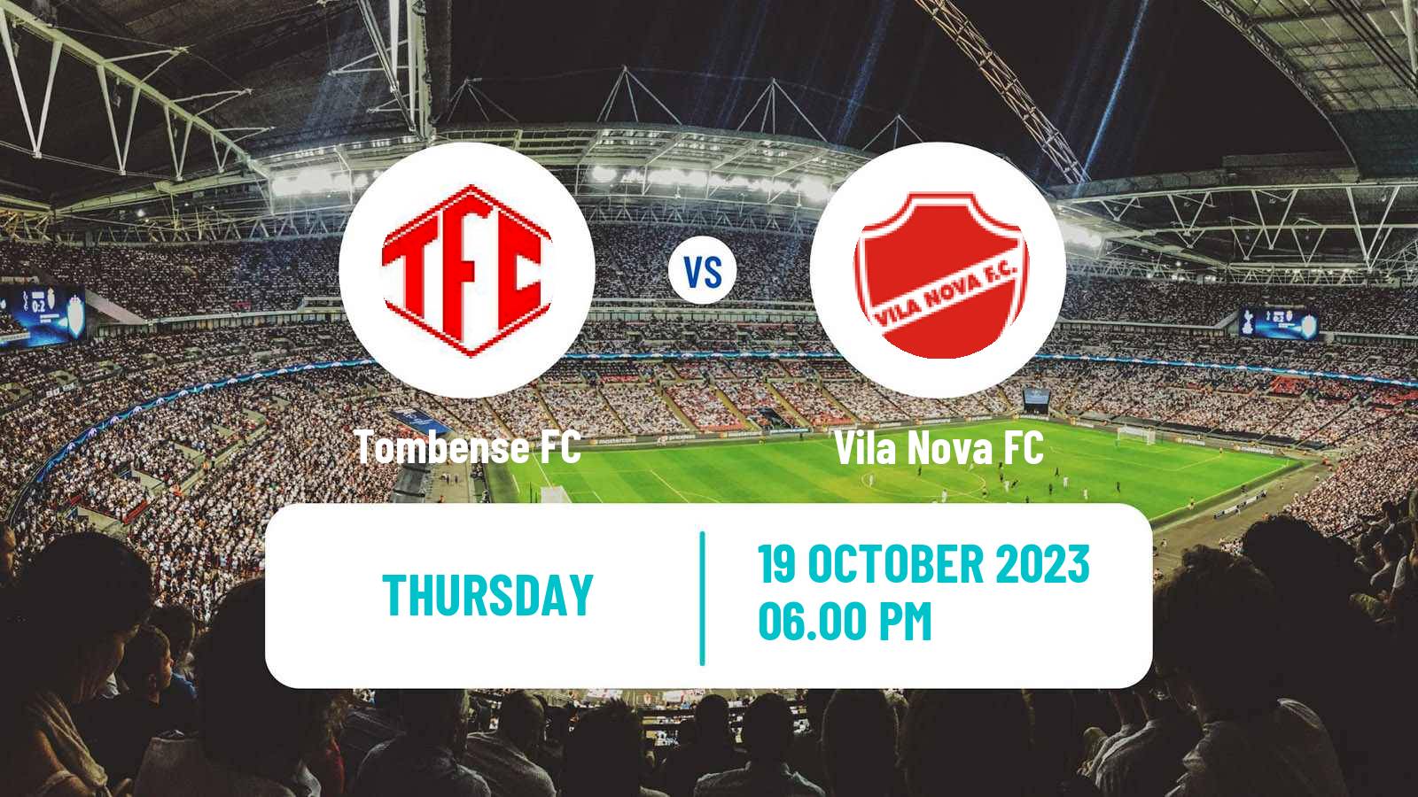 Soccer Brazilian Serie B Tombense - Vila Nova