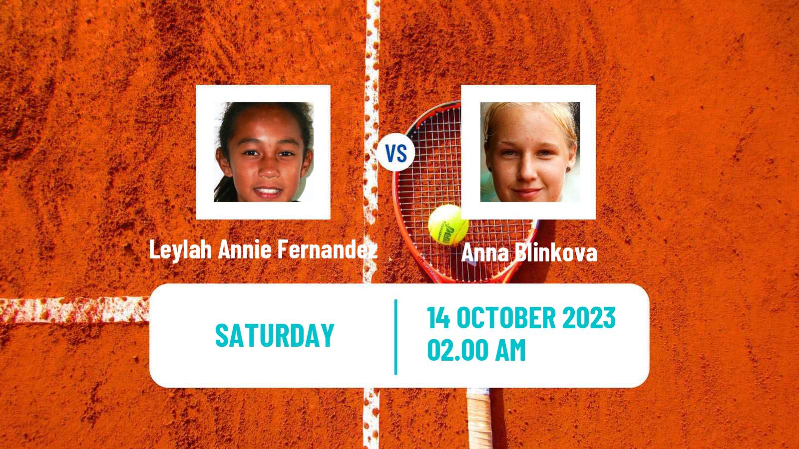 Tennis WTA Hong Kong Leylah Annie Fernandez - Anna Blinkova